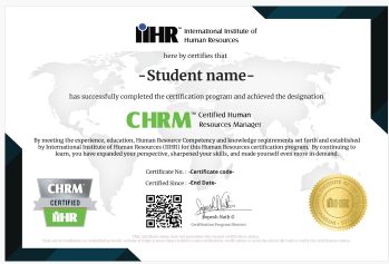 iihr-hr-training-in-bangalore-Certified Human Resources Manager (CHRM)